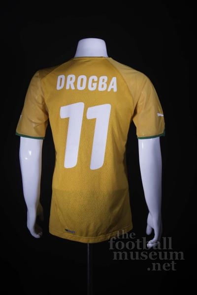 Didier  Drogba   Match Worn  Ivory Coast Shirt